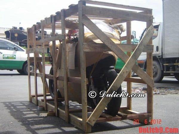 Cách gửi xe máy theo ô tô, tàu hỏa
