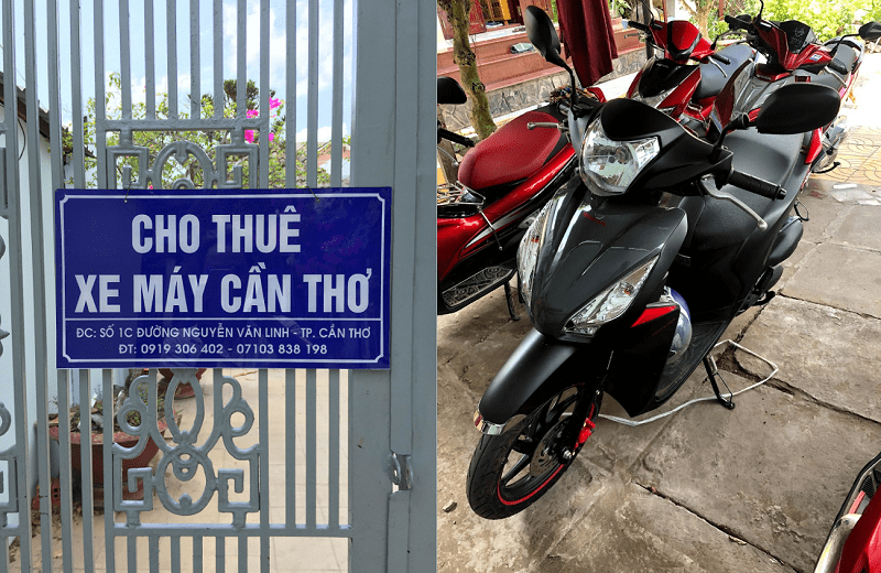 Địa chỉ thuê xe máy tại Cần Thơ giá rẻ. Cửa hàng thuê xe máy 1C Nguyễn Văn Linh Cần Thơ