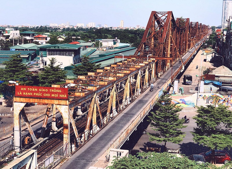 Địa điểm vui chơi miễn phí ở Hà Nội, cầu Long Biên