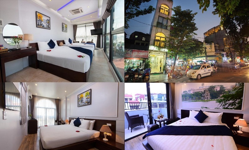Khách sạn bình dân, giá rẻ ở Hà Nội khu phố cổ. Review các khách sạn đẹp rẻ ở Hà Nội. Bella Rosa