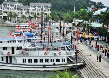 Thuê tàu tham quan vịnh Hạ Long ở đâu? Tàu gỗ thăm vịnh Hạ Long
