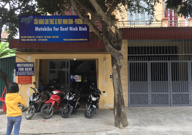Địa chỉ cho thuê xe máy Ninh Bình, cửa hàng Phương Tiến