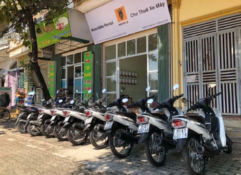 Địa chỉ thuê xe máy ở Ninh Bình, Cho thuê xe máy MOTOGO