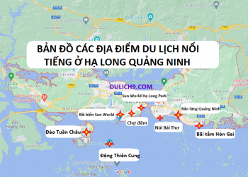 Bản đồ du lịch Quảng Ninh bằng hình ảnh cụ thể