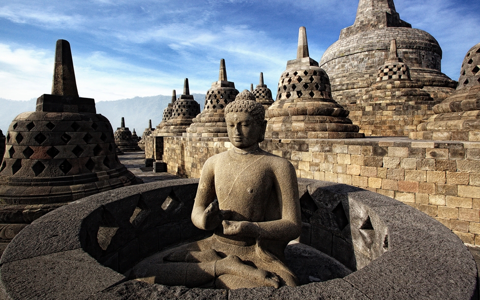 Địa điểm du lịch đẹp ở Indonesia. Đền Borobudur