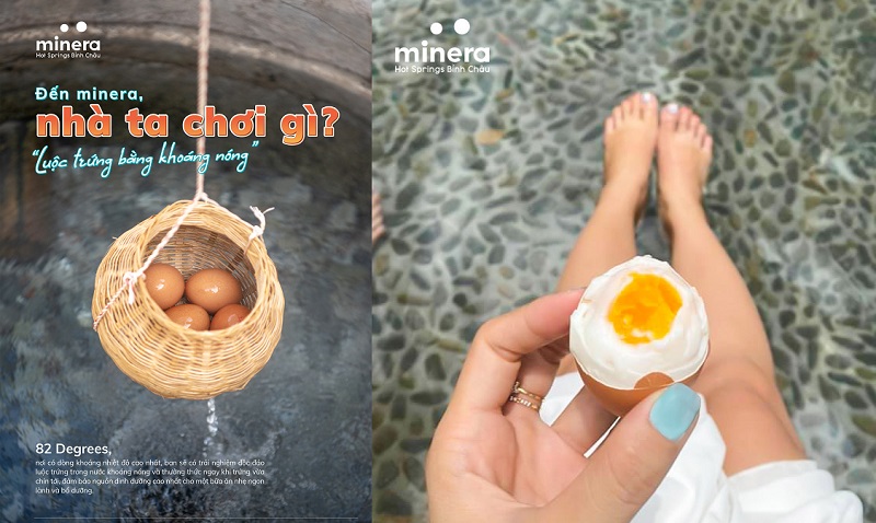 Kinh nghiệm du lịch suối khoáng nóng Bình Châu mới nhất. luộc trứng