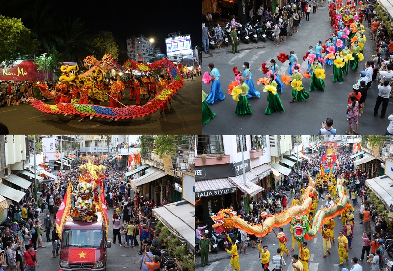 Những lễ hội truyền thống ở Nam Bộ nổi tiếng nhất kèm thời gian, địa điểm. Tết nguyên tiêu ở phố người Hoa ở Sài Gòn