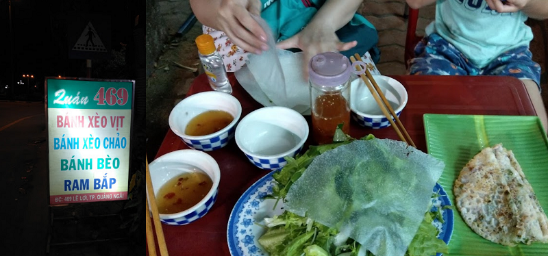 TOP nhà hàng, quán ăn ngon ở Quảng Ngãi giá rẻ, nổi tiếng, đông khách. Bánh xèo vịt 469