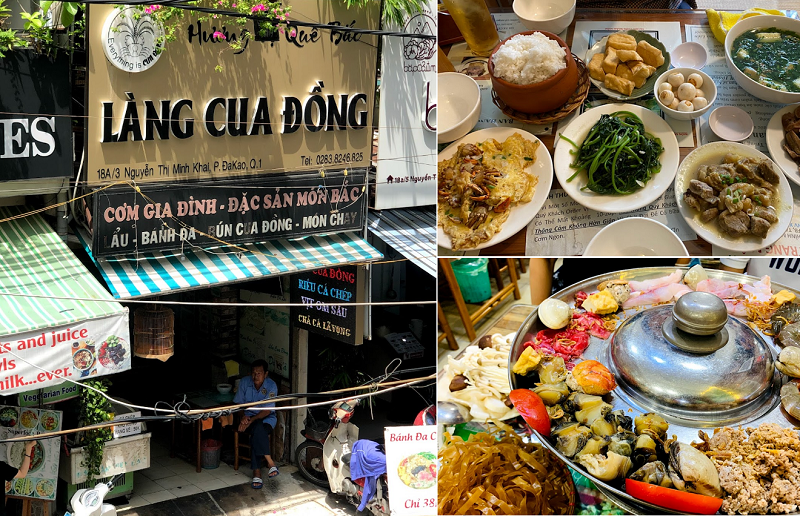 Quận 1 Sài Gòn có quán ăn nào ngon rẻ? Làng Cua Đồng