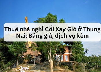 Thuê nhà nghỉ Cối Xay Gió ở Thung Nai: Bảng giá, dịch vụ kèm