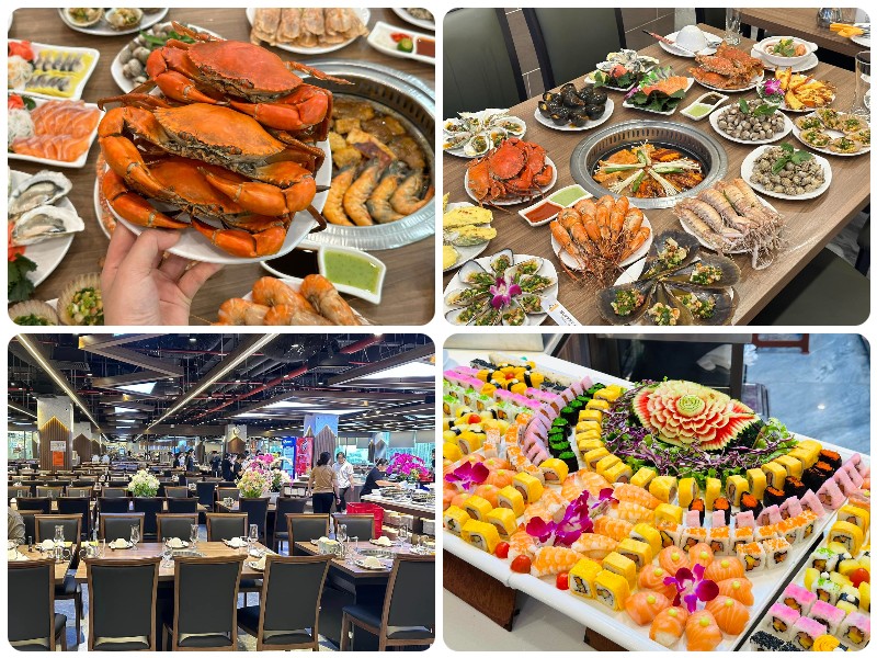 Địa chỉ ăn buffet hải sản ở Hà Nội. Nhà hàng buffet hải sản Poiseidon