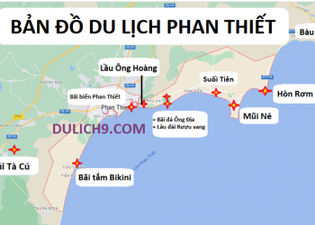 Bản đồ du lịch Phan Thiết bằng hình ảnh mới nhất