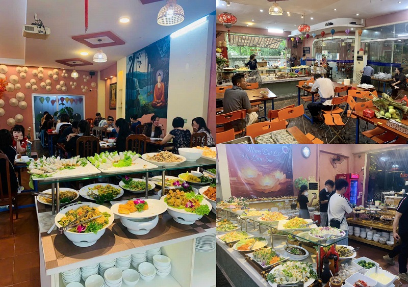 TOP nhà hàng, quán ăn chay ngon ở Hà Nội nổi tiếng, giá rẻ, đông khách. Chay Hoa Sen