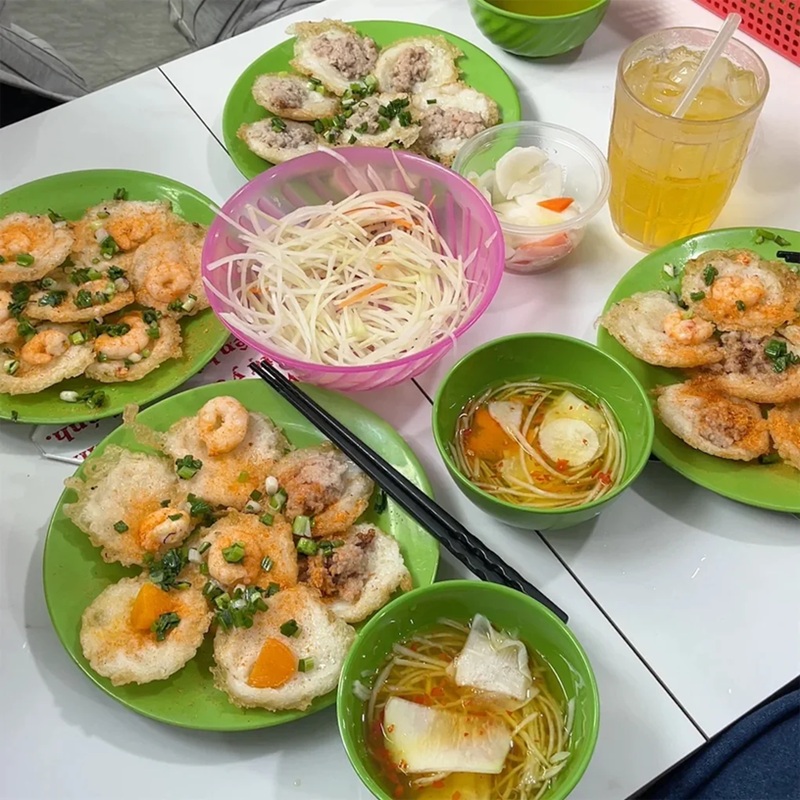 Quán bánh khọt ở Vũng Tàu. Quán bánh khọt nổi tiếng Vũng Tàu