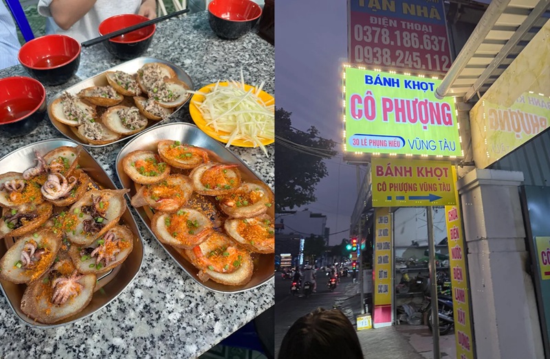 Quán bánh khọt ở Vũng Tàu. Quán Bánh khọt ngon ở Vũng Tàu