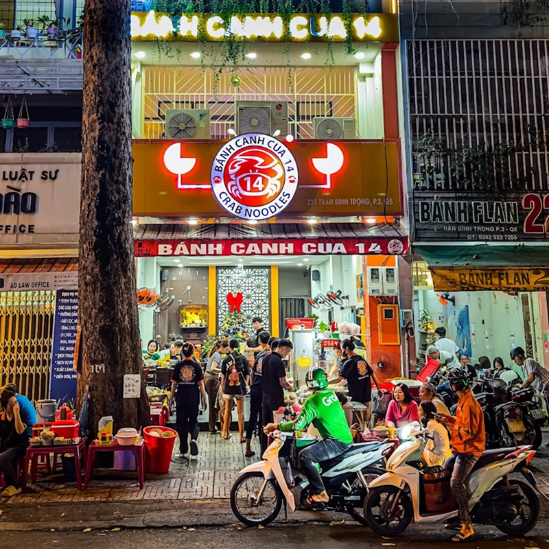 Địa chỉ ăn bánh canh ngon ở Sài Gòn. Quán bánh canh cua ở Sài Gòn