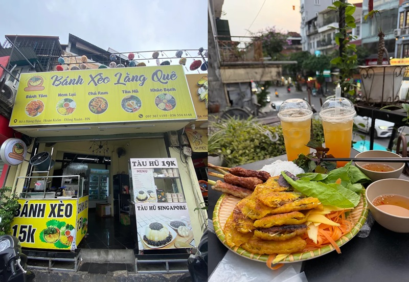 Quán bánh xèo ở Hà Nội. Quán bánh xèo ngon rẻ tại Hà Nội